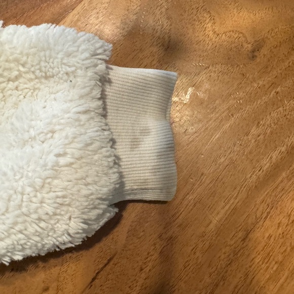 Janie and Jack Sherpa Cropped Jacket | Jet Ivory | GUC | Cozy Fall Layer - Picture 6 of 6